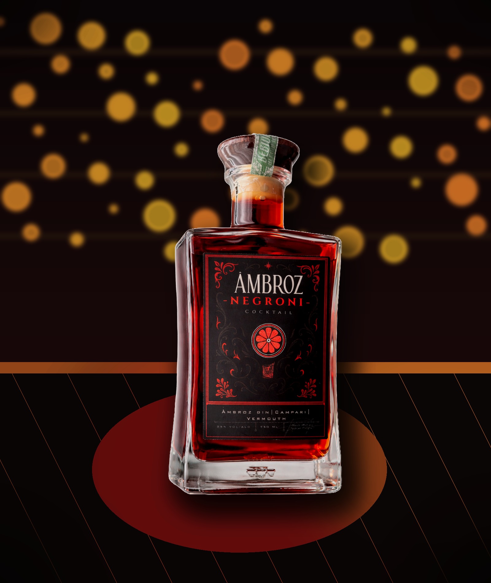 Âmbroz Negroni Cocktail pronto para consumo